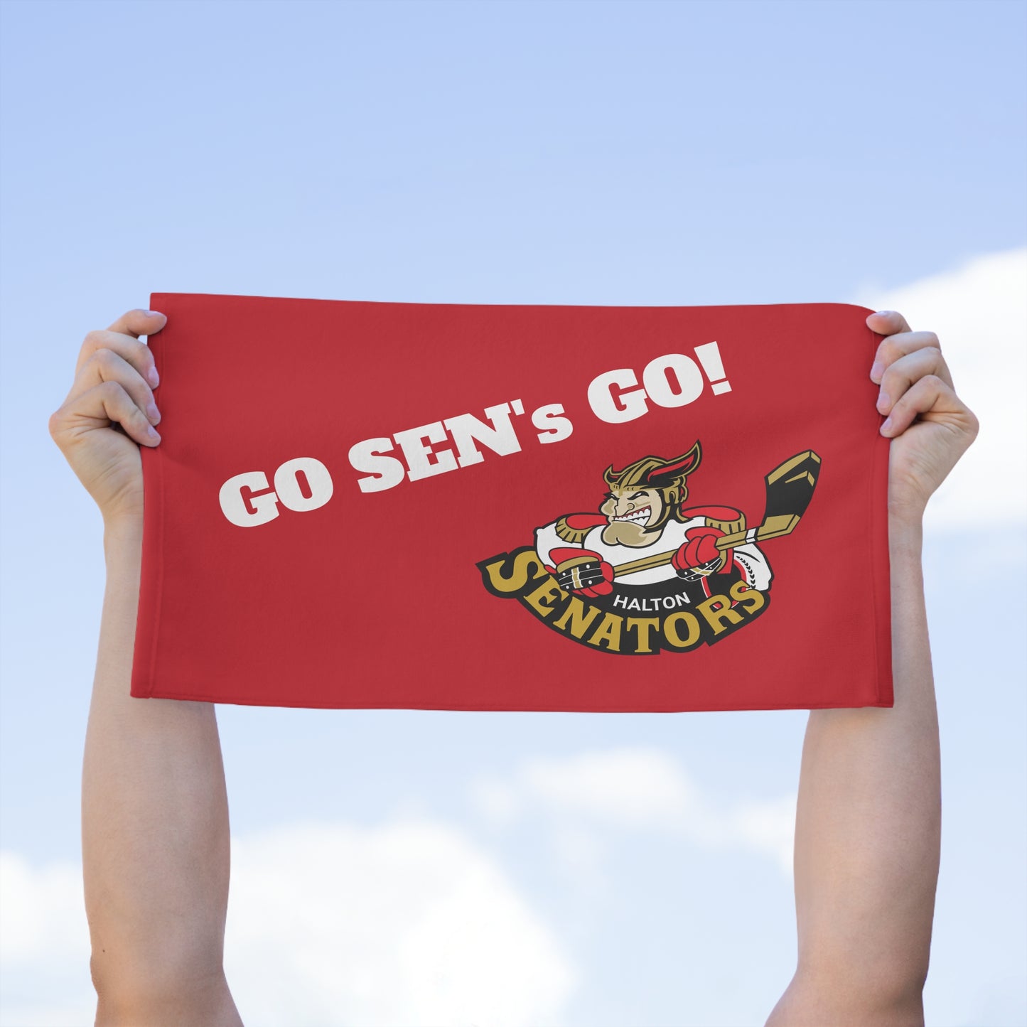 Let's Go Sen's Rally Towel, 11x18